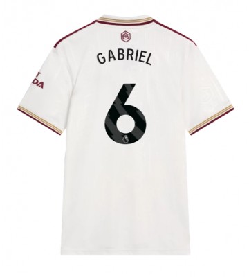 Lacne Muži Futbalové dres Arsenal Gabriel Magalhaes #6 2025-26 Krátky Rukáv - Tretina